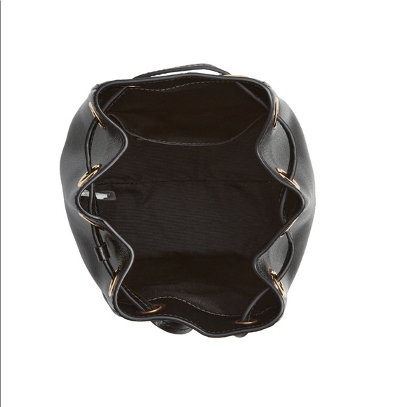 The Marc Jacobs Black Leather Drawstring Bucket Bag w Woven Strap NWT - Picture 3 of 10